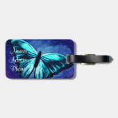 Gepäckmarke/Schmetterling Gepäckanhänger (Rückseite horizontal)