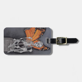 Gepäckmarke Skeleton Day of the Dead Bag ID Gepäckanhänger