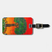 Gepäckmarke "Sunset Swing Serenity" Gepäckanhänger (Vorderseite horizontal)