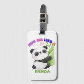 Gepäckmarke: Umarmen Sie mich wie ein Panda 🐼 Gepäckanhänger (Vorderseite Vertikal)