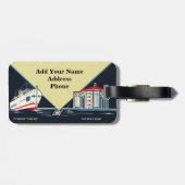 Gepäckmarke Vintag Catalina Island Gepäckanhänger (Rückseite horizontal)