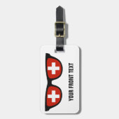 Gepäckmarke von Swiss Shades Gepäckanhänger (Vorderseite vertikal)