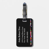 Gepäckmarke World Flags Gepäckanhänger (Rückseite vertikal)