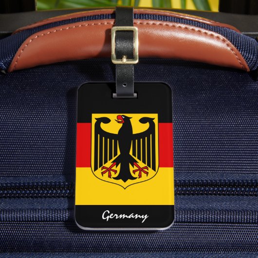 Gepäckmarken, deutsche Flagge Gepäckanhänger (Vorderseite Insitu 2)