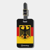 Gepäckmarken, deutsche Flagge Gepäckanhänger (Vorderseite vertikal)