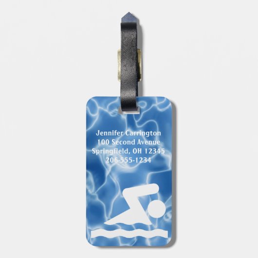 Gepäckmarken für das Baden Gepäckanhänger (Rückseite vertikal)