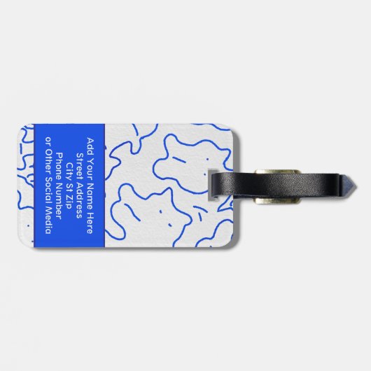 Gepäckmarken Gepäckanhänger (Rückseite horizontal)