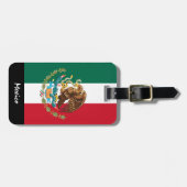 Gepäckmarken, mexikanische Flagge Gepäckanhänger (Vorderseite horizontal)