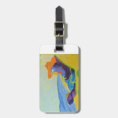 Gepäckmarken mit Gallus Domesticus Gepäckanhänger (Vorderseite vertikal)