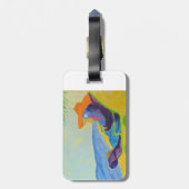 Gepäckmarken mit Gallus Domesticus Gepäckanhänger (Rückseite vertikal)