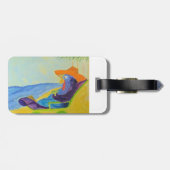 Gepäckmarken mit Gallus Domesticus Gepäckanhänger (Rückseite horizontal)