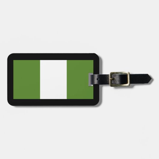 Gepäckmarken Nigeria Gepäckanhänger (Vorderseite horizontal)