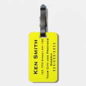 Gepäckmarken Nigeria Gepäckanhänger (Rückseite vertikal)