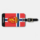 Gepäckmarken, Norwegische Flagge Gepäckanhänger (Vorderseite horizontal)