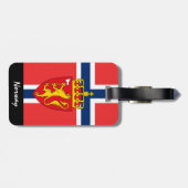 Gepäckmarken, Norwegische Flagge Gepäckanhänger (Rückseite horizontal)