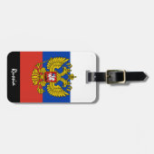 Gepäckmarken, russische Flagge Gepäckanhänger (Vorderseite horizontal)