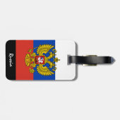 Gepäckmarken, russische Flagge Gepäckanhänger (Rückseite horizontal)