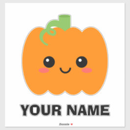 Gepäcknamensticker, Niedlicher Pumpkin Aufkleber