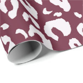 Gepäckpapier mit Gepardendruck Geschenkpapier (Rolleneckpunkt)