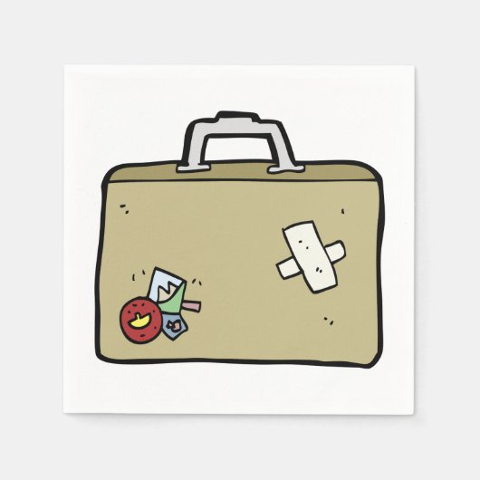 Gepäckpapier Napkins Serviette (Vorderseite)