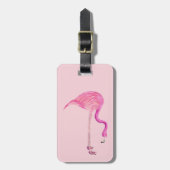 Gepäcksiegel mit individuellem Flamingo Gepäckanhänger (Vorderseite vertikal)