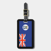 Gepäcksmarken auf den Falklandinseln Gepäckanhänger (Vorderseite vertikal)