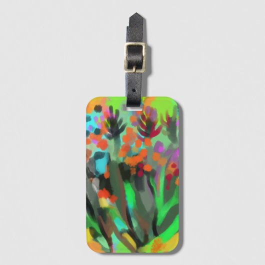 Gepäckstück Blume Gepäckanhänger (Vorderseite Vertikal)