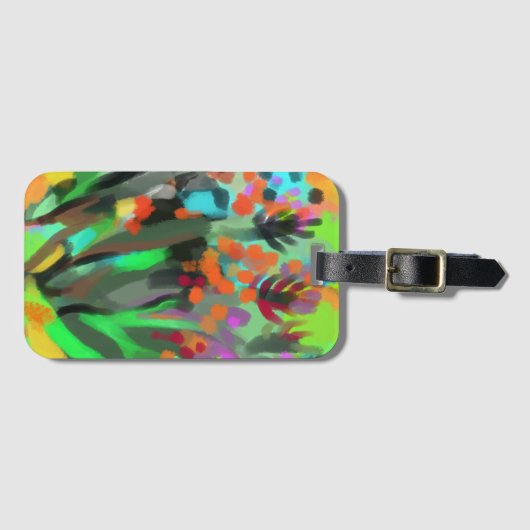 Gepäckstück Blume Gepäckanhänger (Vorderseite (Horizontal))