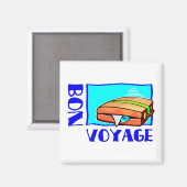 Gepäckstück: "Bön Voyage!" Magnet (Vorderseite/Rückseite)