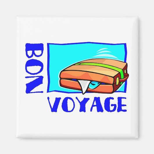 Gepäckstück: "Bön Voyage!" Magnet (Vorne)