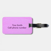 Gepäckstück Fuchsia Palm Tree Gepäckanhänger (Rückseite horizontal)