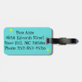 Gepäckstück für das Retro Winter Ski Resort Gepäckanhänger (Rückseite horizontal)