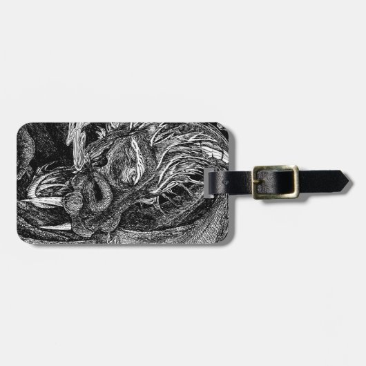 Gepäckstück für Drachengepäck Gepäckanhänger (Vorderseite horizontal)