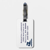 Gepäckstück Gepäckanhänger (Rückseite vertikal)