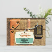 Gepäckstück mit Einladung (Stehend Vorderseite)