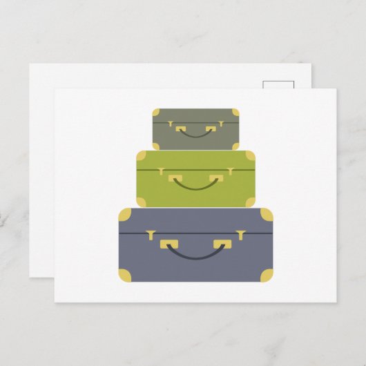 Gepäckstück Postkarte (Vorne/Hinten)