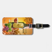 Gepäckstück "Wine Themed Artistic Design" Gepäckanhänger (Vorderseite horizontal)