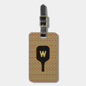 Gepäckstücke und Paddelmarkierungen (braun) Gepäckanhänger (Vorderseite vertikal)