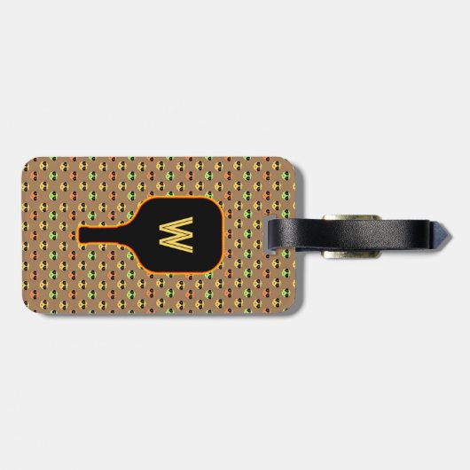 Gepäckstücke und Paddelmarkierungen (braun) Gepäckanhänger (Rückseite horizontal)