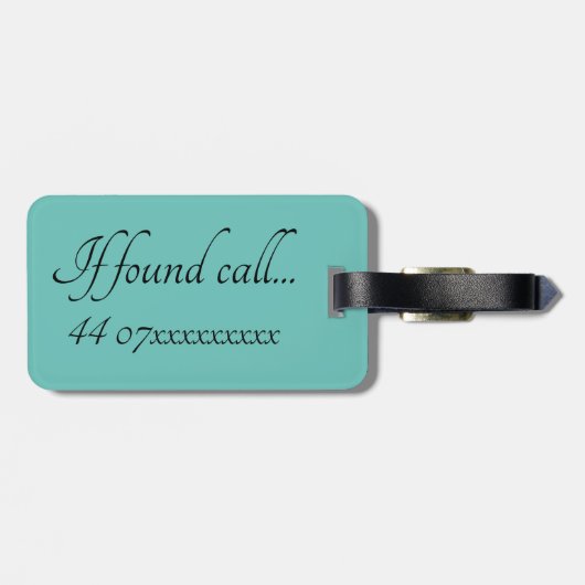 Gepäcktag - Funny Llama Gepäckanhänger (Rückseite horizontal)