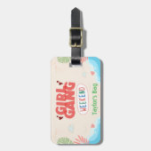 GEPÄCKTAG MIT PERSONALISIERTEM "MÄDCHEN-GRUPPE"-AU GEPÄCKANHÄNGER (Vorderseite vertikal)