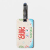 GEPÄCKTAG (personalisiert) für Mädchen-Gang Gepäckanhänger (Rückseite vertikal)