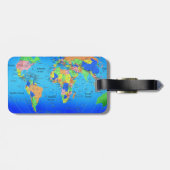 Gepäcktag - Weltkarte Gepäckanhänger (Rückseite horizontal)
