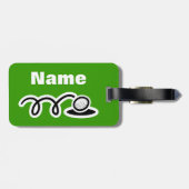 Gepäcktasche für Golf-Theme mit individuellem Text Gepäckanhänger (Rückseite horizontal)