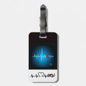 Gepäcktasche/Tasche Gepäckanhänger (Rückseite vertikal)