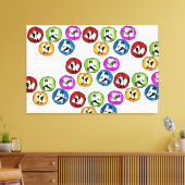 gepackte Canvas Karate Martial Arts schwarzer Gürt Leinwanddruck (Insitu (Wohnzimmer))