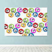 gepackte Canvas Karate Martial Arts schwarzer Gürt Leinwanddruck (Insitu (Holzboden))