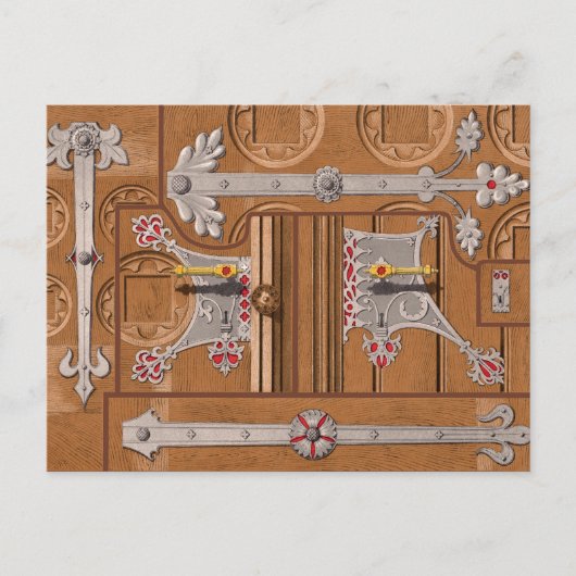 Gepackte Tür Postkarte (Vorderseite)