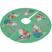 gepackte Vorspeisen mit traditionellen väterlichen Polyester Weihnachtsbaumdecke (Schrägansicht)