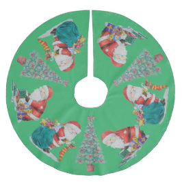 gepackte Vorspeisen mit traditionellen väterlichen Polyester Weihnachtsbaumdecke